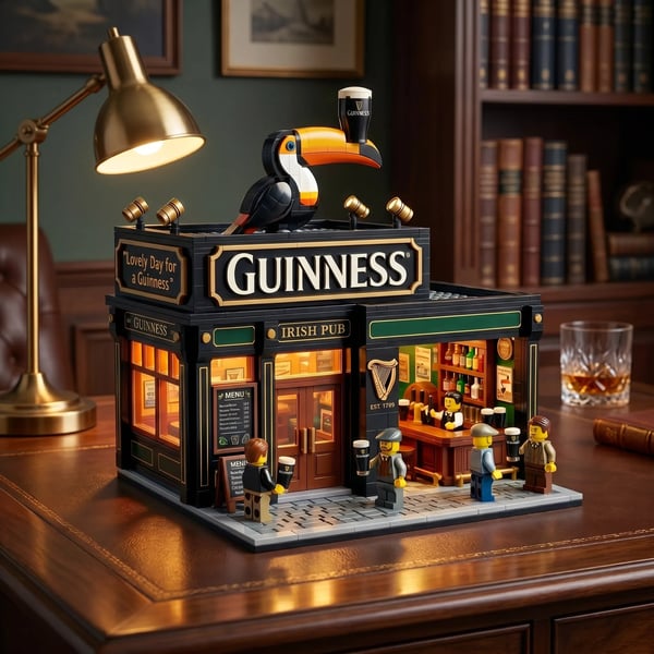 🧱Classic Irish Pub Building Blocks Set