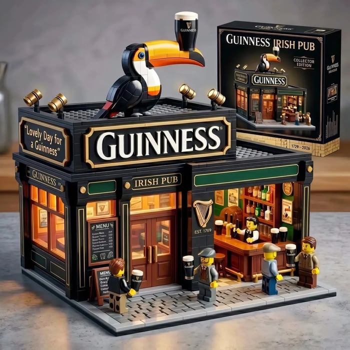 🧱Classic Irish Pub Building Blocks Set