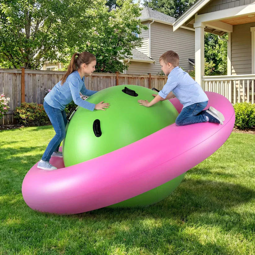 🌟7.5 FT Inflatable Dome Rocker Bouncer with 6 Handles