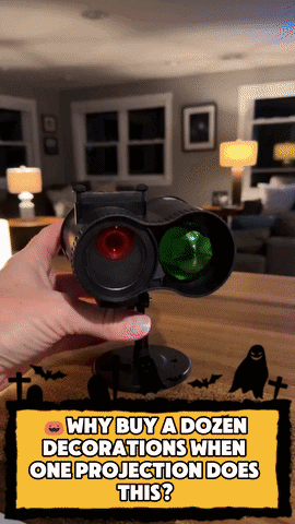 🎃Turn Your Home Into a Haunted Halloween Wonderland | 10 Unique HD Projection Patterns, 32FT Ultra-Large Display